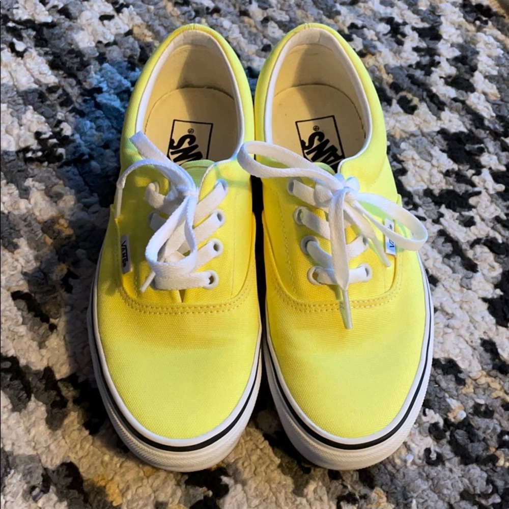 Neon Yellow Vans